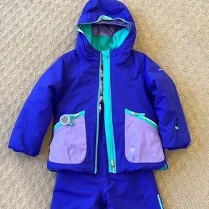 Girls Obermeyer Ski Jacket and Overalls, Size 5